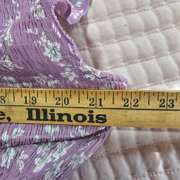 EUC HAYDEN LOS ANGELES LAVENDER FLORAL MIDI DRESS SIZE M - Picture 15 of 16